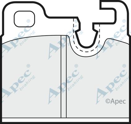 APEC PAD305 - Комплект спирачно феродо, дискови спирачки vvparts.bg