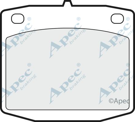 APEC PAD315 - Комплект спирачно феродо, дискови спирачки vvparts.bg