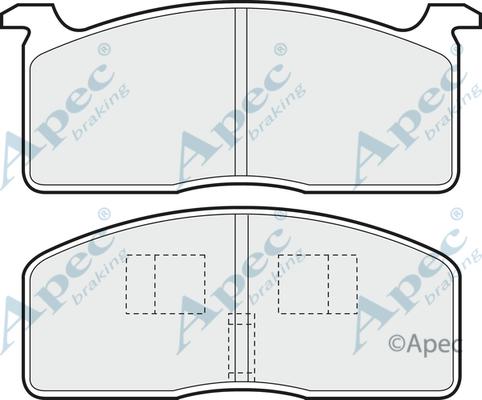 APEC PAD310 - Комплект спирачно феродо, дискови спирачки vvparts.bg