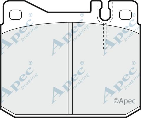 APEC PAD290 - Комплект спирачно феродо, дискови спирачки vvparts.bg