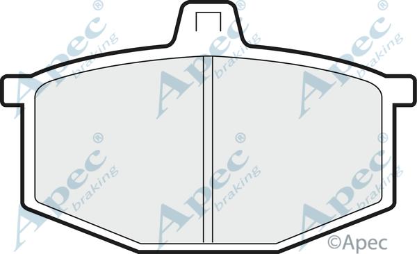 APEC PAD291 - Комплект спирачно феродо, дискови спирачки vvparts.bg