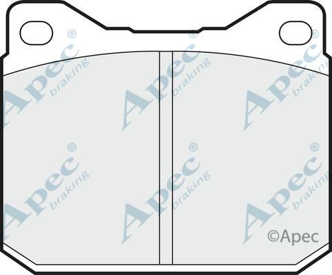 APEC PAD267 - Комплект спирачно феродо, дискови спирачки vvparts.bg