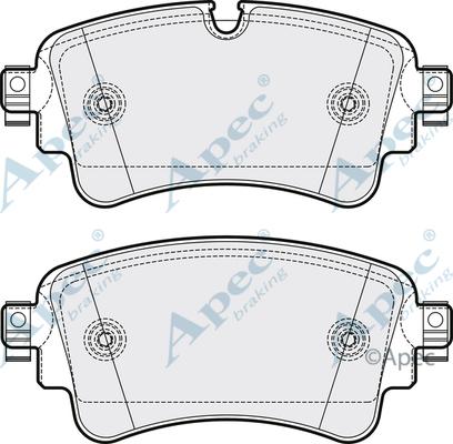 APEC PAD2095 - Комплект спирачно феродо, дискови спирачки vvparts.bg