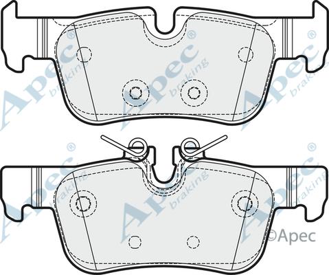APEC PAD2007 - Комплект спирачно феродо, дискови спирачки vvparts.bg