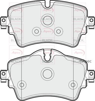 APEC PAD2030B - Комплект спирачно феродо, дискови спирачки vvparts.bg