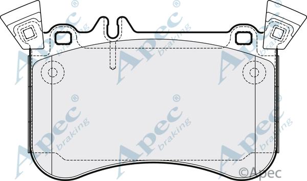 APEC PAD2118 - Комплект спирачно феродо, дискови спирачки vvparts.bg