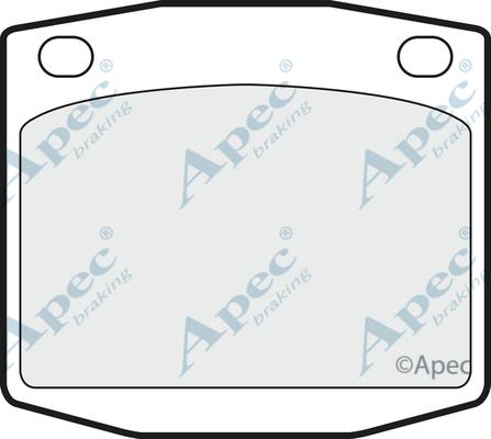 APEC PAD283 - Комплект спирачно феродо, дискови спирачки vvparts.bg