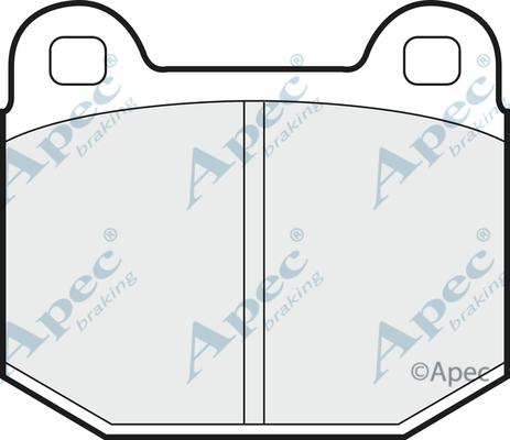 APEC PAD282 - Комплект спирачно феродо, дискови спирачки vvparts.bg