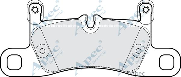 APEC PAD2285 - Комплект спирачно феродо, дискови спирачки vvparts.bg