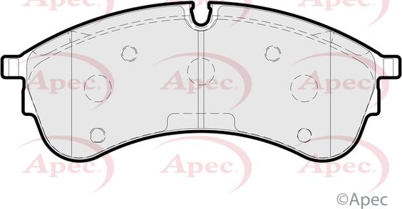 APEC PAD2230 - Комплект спирачно феродо, дискови спирачки vvparts.bg