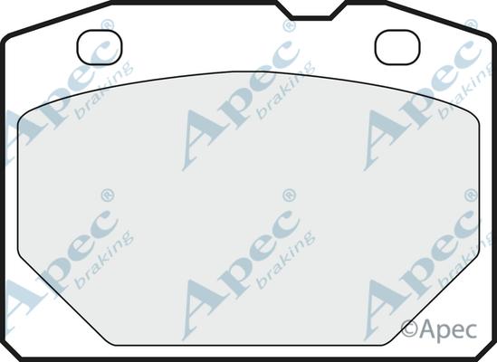 APEC PAD274 - Комплект спирачно феродо, дискови спирачки vvparts.bg