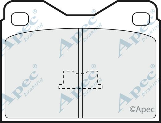 APEC PAD273 - Комплект спирачно феродо, дискови спирачки vvparts.bg