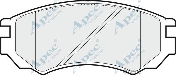 APEC PAD790 - Комплект спирачно феродо, дискови спирачки vvparts.bg