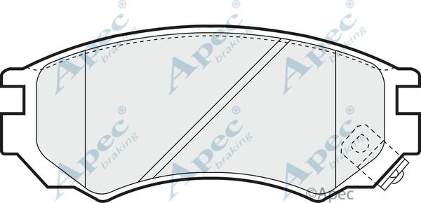 APEC PAD791 - Комплект спирачно феродо, дискови спирачки vvparts.bg