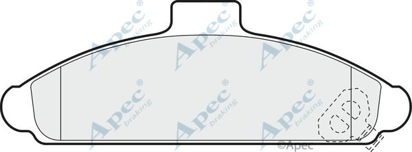APEC PAD793 - Комплект спирачно феродо, дискови спирачки vvparts.bg