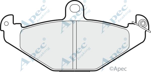 APEC PAD749 - Комплект спирачно феродо, дискови спирачки vvparts.bg