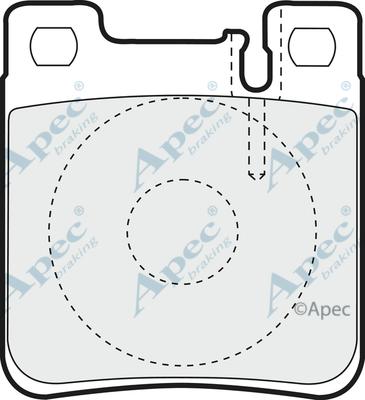 APEC PAD759 - Комплект спирачно феродо, дискови спирачки vvparts.bg