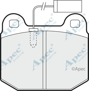 APEC PAD769 - Комплект спирачно феродо, дискови спирачки vvparts.bg
