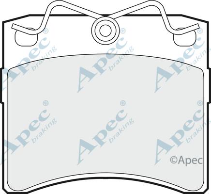 APEC PAD766 - Комплект спирачно феродо, дискови спирачки vvparts.bg
