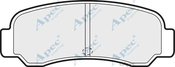 APEC PAD709 - Комплект спирачно феродо, дискови спирачки vvparts.bg