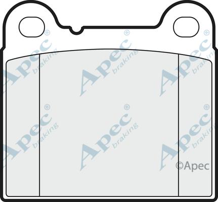 APEC PAD716 - Комплект спирачно феродо, дискови спирачки vvparts.bg