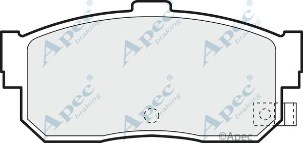 APEC PAD784 - Комплект спирачно феродо, дискови спирачки vvparts.bg