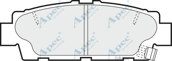 APEC PAD786 - Комплект спирачно феродо, дискови спирачки vvparts.bg