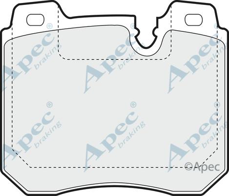 APEC PAD788 - Комплект спирачно феродо, дискови спирачки vvparts.bg