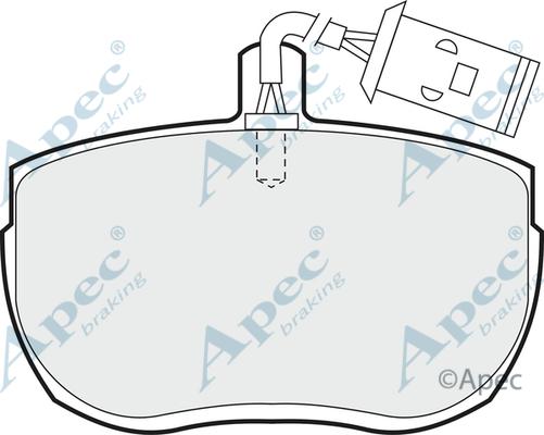 APEC PAD735 - Комплект спирачно феродо, дискови спирачки vvparts.bg