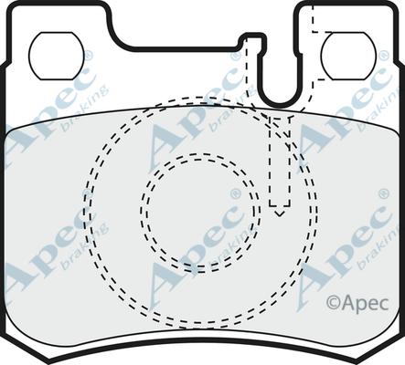 APEC PAD772 - Комплект спирачно феродо, дискови спирачки vvparts.bg