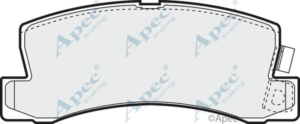 APEC PAD777 - Комплект спирачно феродо, дискови спирачки vvparts.bg