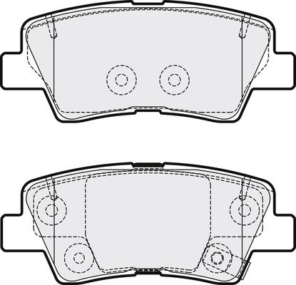 PALIDIUM Y029-55 - Комплект спирачно феродо, дискови спирачки vvparts.bg