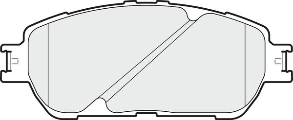 APEC PD3901 - Комплект спирачно феродо, дискови спирачки vvparts.bg