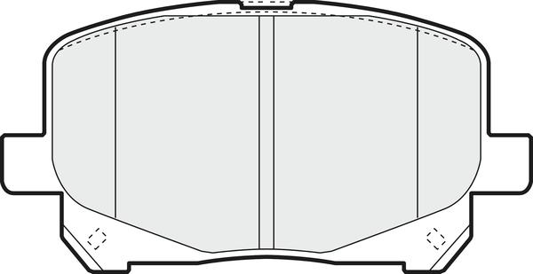 APEC PD3490 - Комплект спирачно феродо, дискови спирачки vvparts.bg