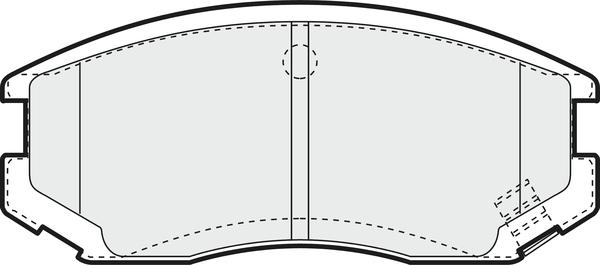 APEC PD3441 - Комплект спирачно феродо, дискови спирачки vvparts.bg