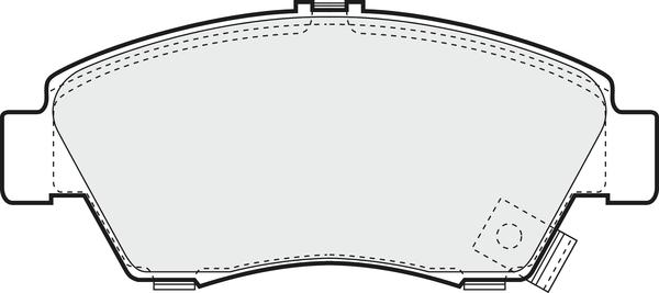 APEC PD3456 - Комплект спирачно феродо, дискови спирачки vvparts.bg