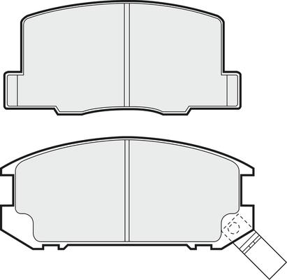 APEC PD3406 - Комплект спирачно феродо, дискови спирачки vvparts.bg