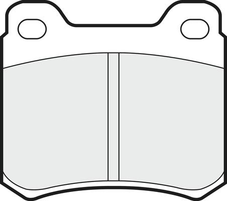 APEC PD3401 - Комплект спирачно феродо, дискови спирачки vvparts.bg