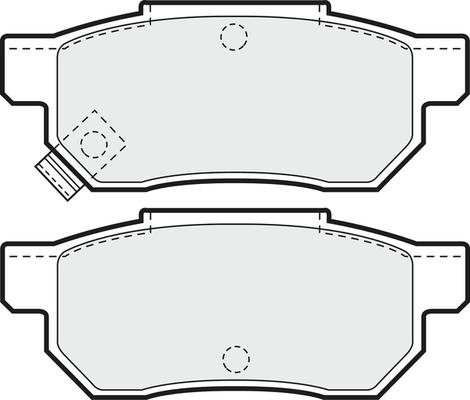 APEC PD3411 - Комплект спирачно феродо, дискови спирачки vvparts.bg