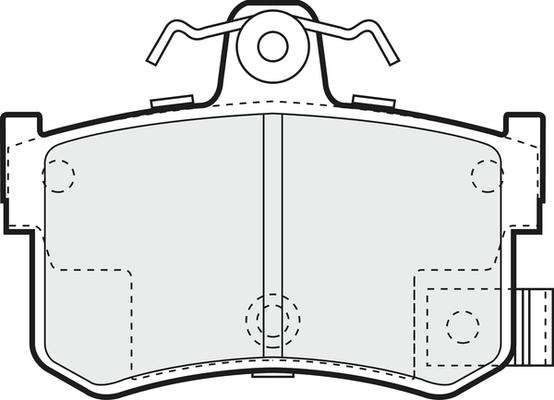 APEC PD3413 - Комплект спирачно феродо, дискови спирачки vvparts.bg