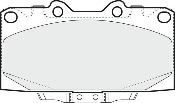 APEC PD3486 - Комплект спирачно феродо, дискови спирачки vvparts.bg