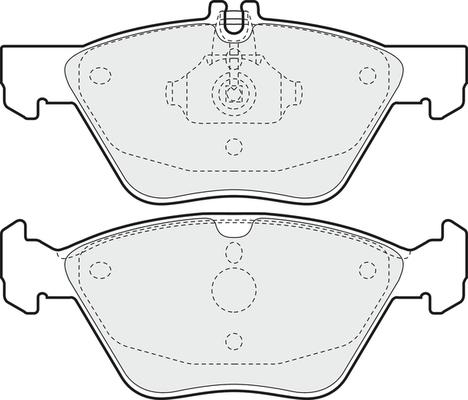 APEC PD3487 - Комплект спирачно феродо, дискови спирачки vvparts.bg