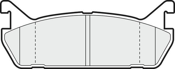 APEC PD3434 - Комплект спирачно феродо, дискови спирачки vvparts.bg