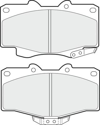 APEC PD3429 - Комплект спирачно феродо, дискови спирачки vvparts.bg