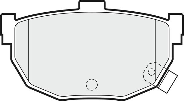 APEC PD3426 - Комплект спирачно феродо, дискови спирачки vvparts.bg