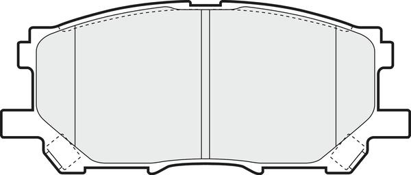 APEC PD3593 - Комплект спирачно феродо, дискови спирачки vvparts.bg