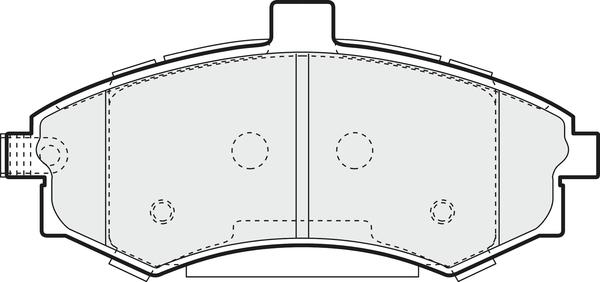 APEC PD3567 - Комплект спирачно феродо, дискови спирачки vvparts.bg