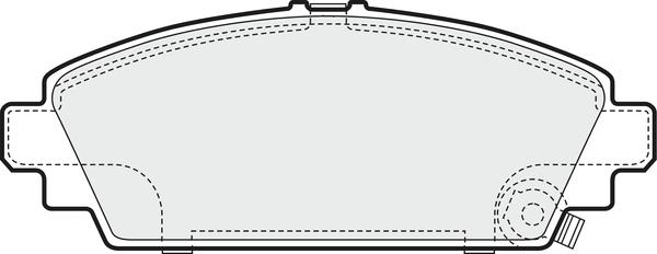 APEC PD3505 - Комплект спирачно феродо, дискови спирачки vvparts.bg