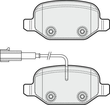 APEC PD3515 - Комплект спирачно феродо, дискови спирачки vvparts.bg