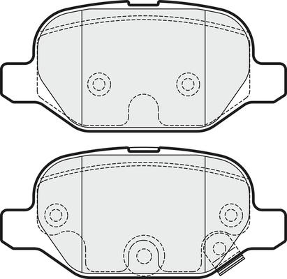 WWA 25412 - Комплект спирачно феродо, дискови спирачки vvparts.bg